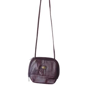 Puro Cuero Original small brown leather purse shoulder bag - 6” x 8” - VGUC
